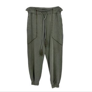 7 For All Mankind High Waist Tasseled Joggers M